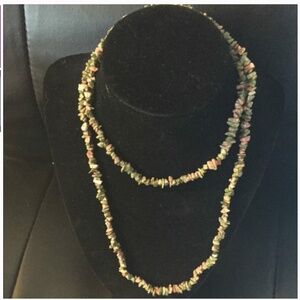 Premier Designs 32" Eternity Necklace Epidote